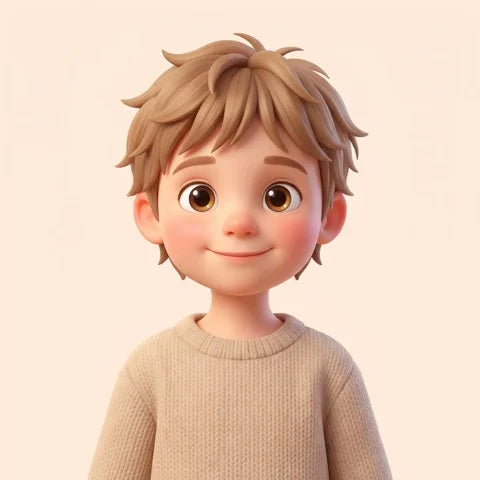 After: the same boy, illustrated